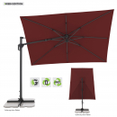 Doppler Pendelschirm ACTIVE PENDEL Green Edition 310x210cm Bordeaux + Schutzhülle